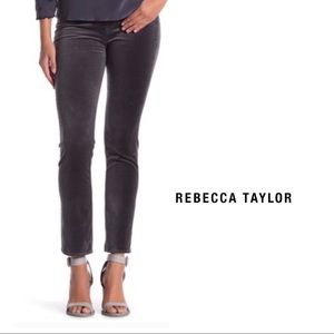 NEW Rebecca Taylor La Vie high Rise velour pants